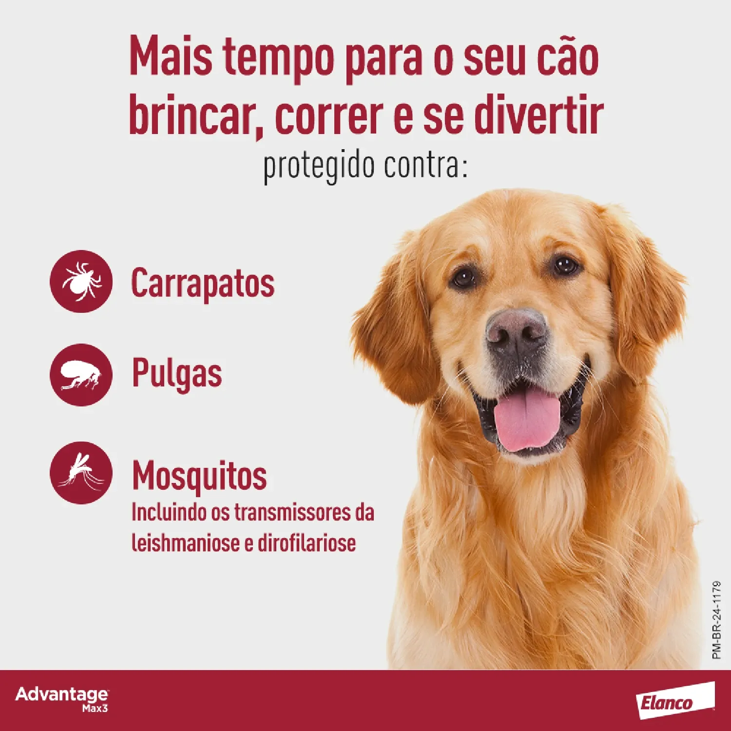 Advantage Max3 ate 4kg - 3 pip - Protecao para seu cao